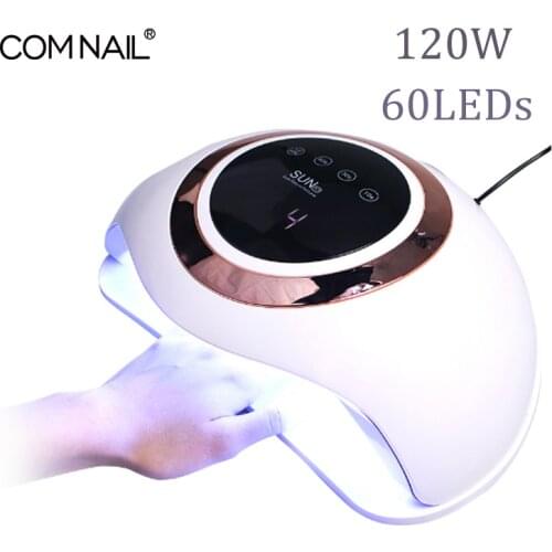 120W High Power Nail Dryer For Manicure Curing All Gels 60LEDs Double Hands Fast Drying Nail Lamp Salon Use Nail Art Equipment