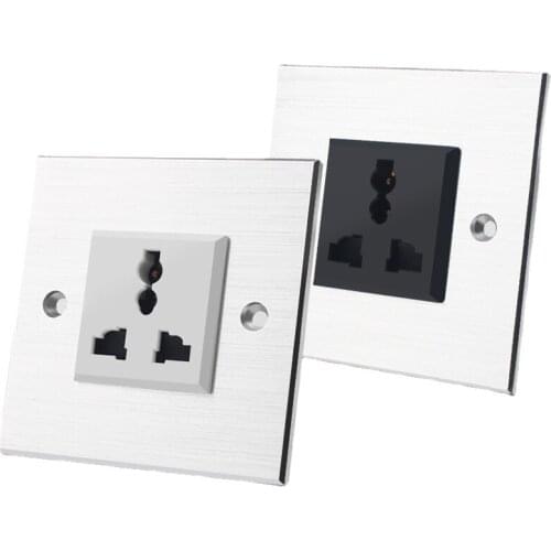 Hi-end Aluminum Alloy Wall Socket HiFi Audio Power Filter AU/EU/US/UK Universal Sockets