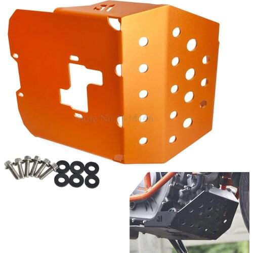 Aluminum Motorcycle Engine Guard Protector Skid Plate For KTM 250 390 Duke 2013 2014 2015 2016 Orange Black Sliver