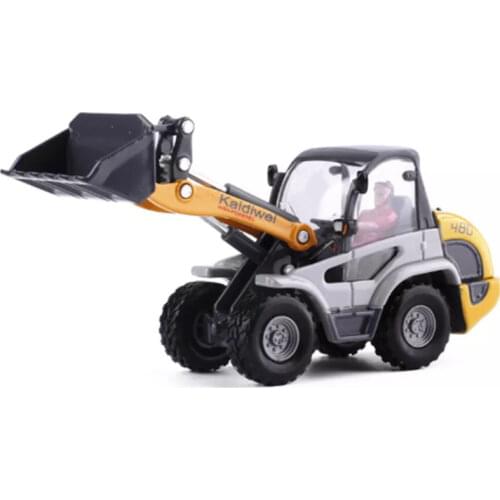 1:50 Alloy Diecast Front Shovel Bulldozer Mini Excavator Engineering Vehicle Driving Model Collection Gift Toys Kids Free Shippi