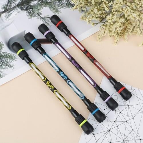 1Pc Release Pressure Spinning Pen Creative Random Flash Rotating Gaming Gel Pens Student Gift Toy Comfortable School Penspinning