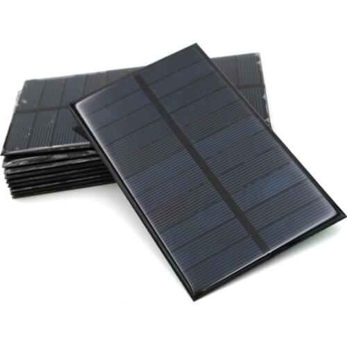 1PCS 5V 1.5W 133mm*76mm PET Solar Panel DIY For Battery Cell Phone Chargers Monocrystalline Silicon Module For Camping