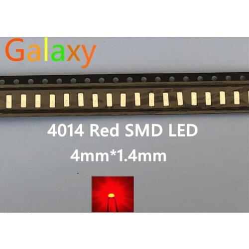 2000PCS 4014 SMD LED RED 30mA 4.0*1.4*0.65mm super bright Free shipping