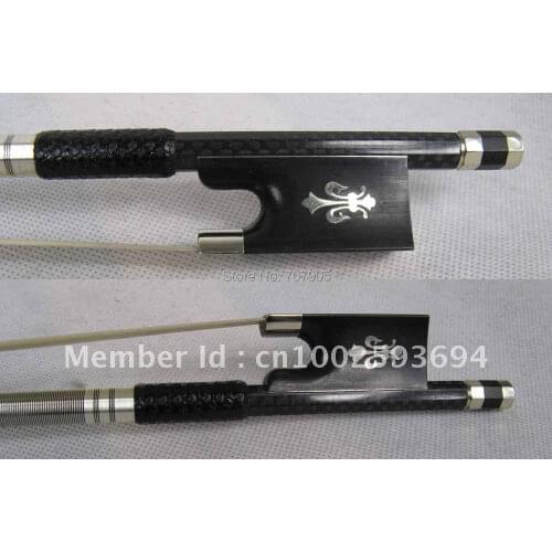 4/4 Violin Bow Pure Carbon fiber Fast Action Straight Top Horse Hair