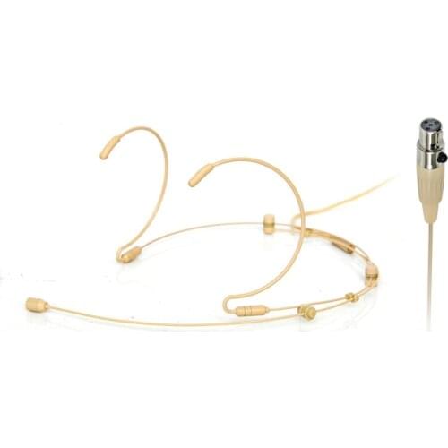 4 Pin Mini XLR plug Omni Directional Electret Condenser Capsule flexible and collapsible Headset Microphone LOMEHO HM-52S2-L6