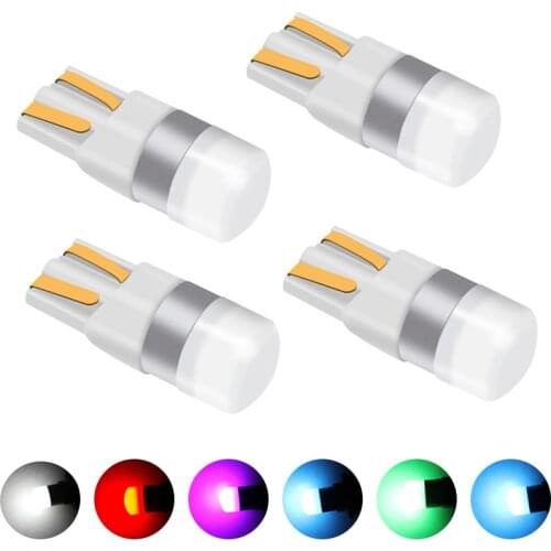 4PCS T10 W5W LED Car Clearance Lights Reading Lamp 194 168 T10 LED 3030 SMD Auto License Plate Lights Trunk Lamp Car Door Lights