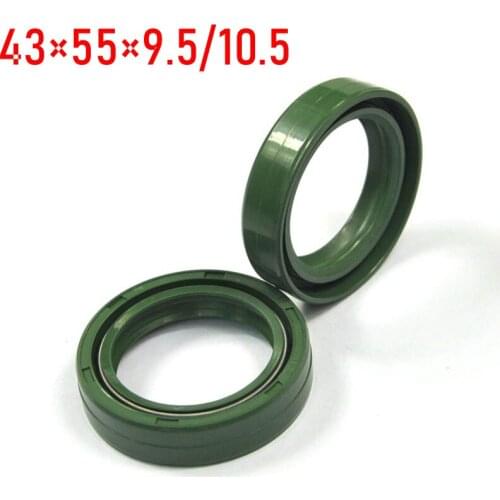 43*55*9.5/10.5 Motorcycle Front Fork Damper Oil Seals for KAWASAKI KLZ1000 ZX1000 ZR1100 ZR1200 VN1600 for SUZUKI GSR600