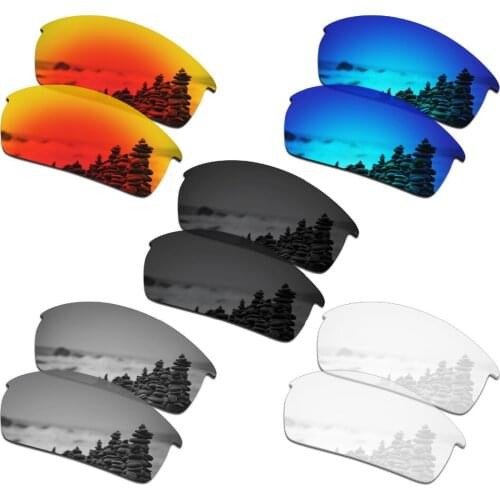 SmartVLT 5 Pairs Polarized Sunglasses Replacement Lenses for Oakley Bottlecap - 5 Colors