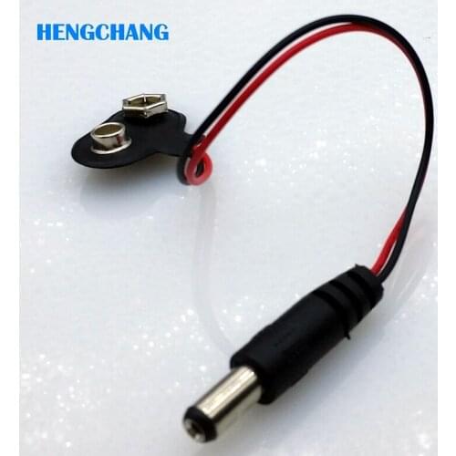 9V Battery holder battery socket with D/C plug for 6F22 6LR61 batter cable 20Pcs/lot