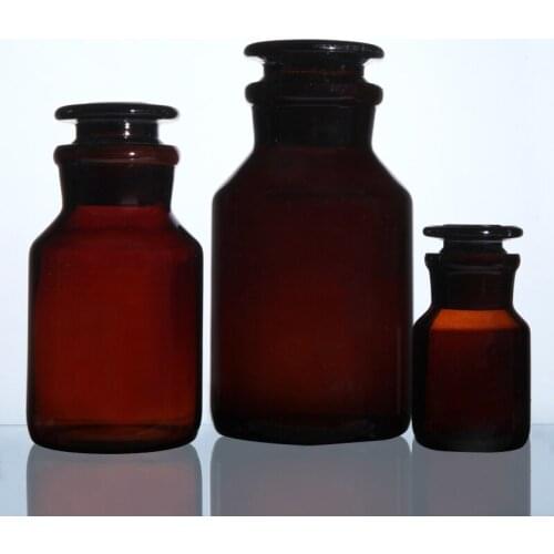 High Borosilicate Glass Brown Wild-mouth Bottle Laboratory Transparent Large Mouth Reagent Bottle