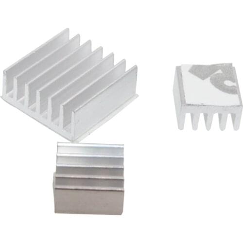 Black/Blue Copper Aluminum Cooler heat sink radiator blind radiating fin heat sink for Raspberry PI 3 Model B+ and PI 2