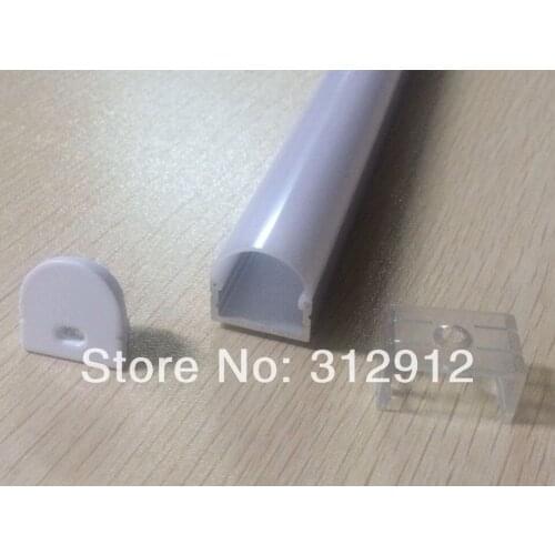 RA-2016;1M long LED aluminum profile(anodized silver color) with PC cover;for flexibe or hard LED strips