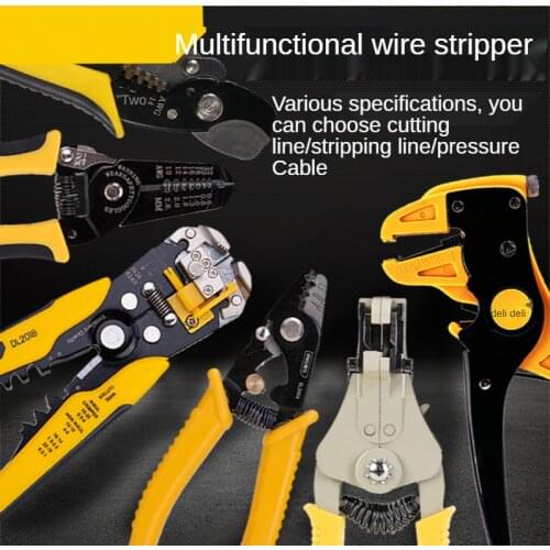 Wire Stripper Cable Cutter Optical Fiber Multi-function Pliers Duckbill Olecranon Electrician Stripper Knife Wire Pliers