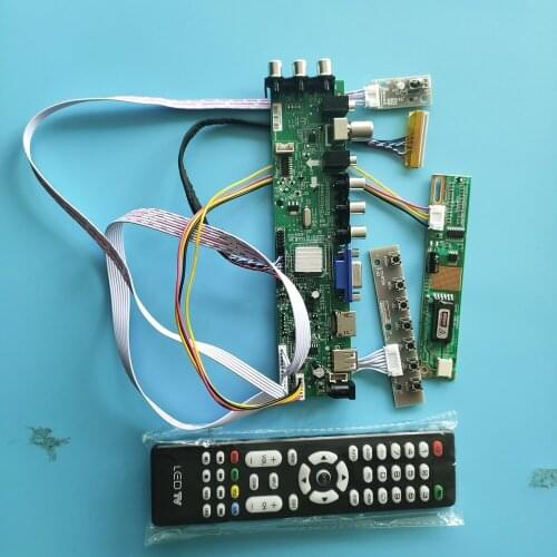 Kit For LTN154X1-L02 remote DVB-C DVB-T VGA 1 CCFL TV USB AV LCD board Panel 30pin 1280X800 Controller Digital LCD screen