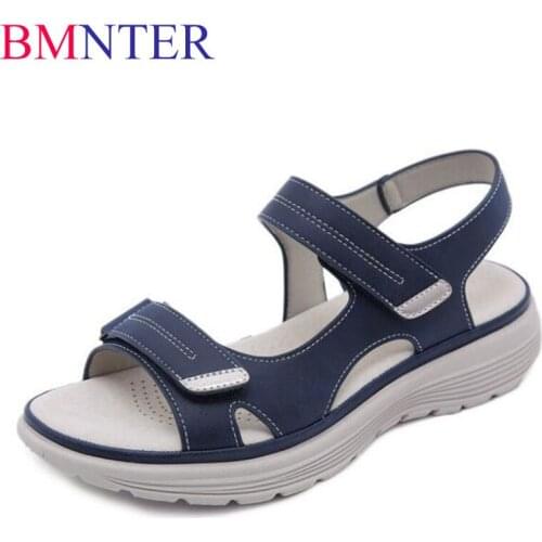 BMNTER Fashion Casual Sports Sandals New Summer Flat Womens Shoes Roman Beach Shoes Lightweight Womens Sandals Large size zy5