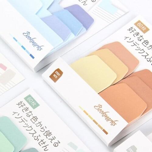 NEW 60Pc Sticky Notes Notebook Memo Pad Bookmark Paper Sticker School Stationery