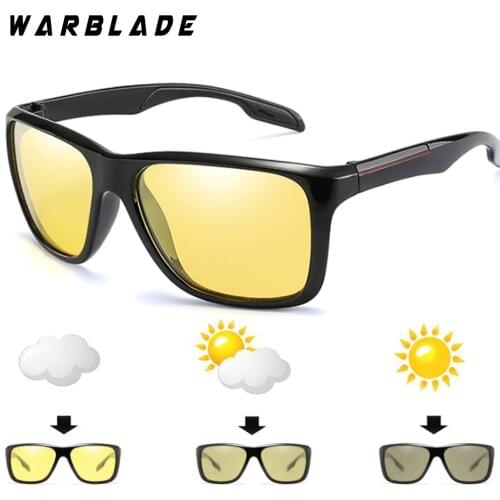 Quality Day Night Vision Goggles Driver Eyeglasses Polarized Sunglasses Men Yellow Car Driving Glasses Photochromic Outdoors