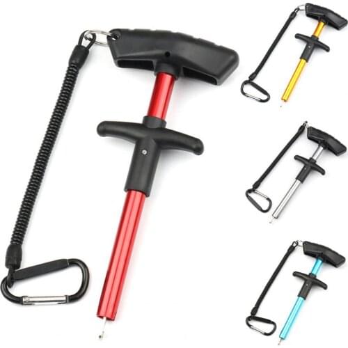 Portable T-Shaped Fishing Lure Bait Hook Remover Detacher Tool with Anti-lost Rope Fish Hook Out Extractor Decoupling Device