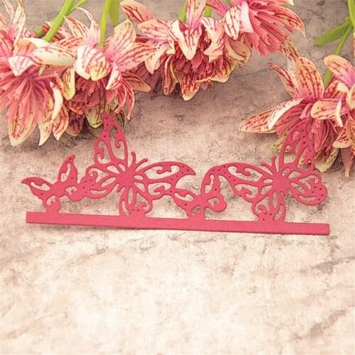 10x4cm Cutting dies Butterfly bush metal crafts paper die-cutting /DIY embossing Easter and New Year Scrapbooking