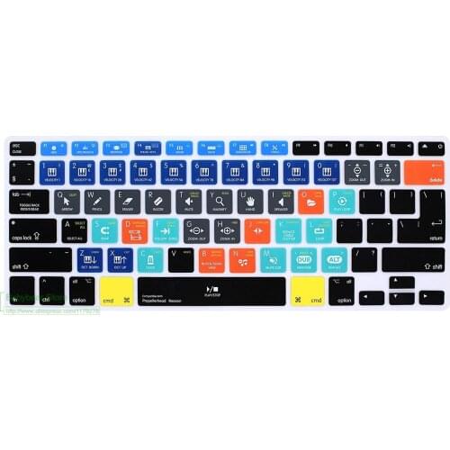 Propellerhead Reason Hotkey Shortcuts Keyboard Cover Silicone Skin For old Macbook Pro 13 15 Euro EU US for MacBook Air 13.3