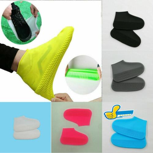 Silicone Waterproof Shoe Covers Outdoor Rainproof Hiking Skid-proof Shoe Dust Covers For mans womens shoes
