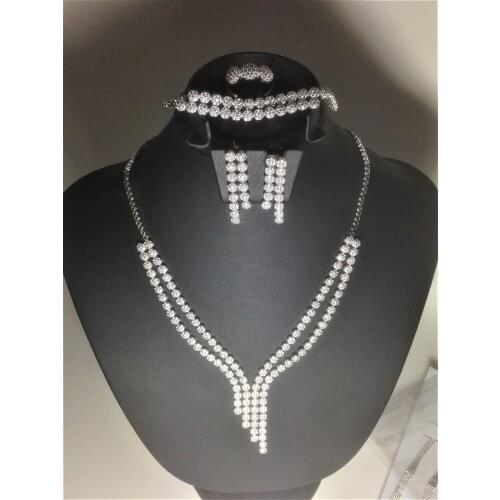 YOUR SET OF CRYSTAL STONE NECKLACE EARRING RINGS WOMENS PASSION JEWELRY SET Starling silver 925 FREE SHIPPING