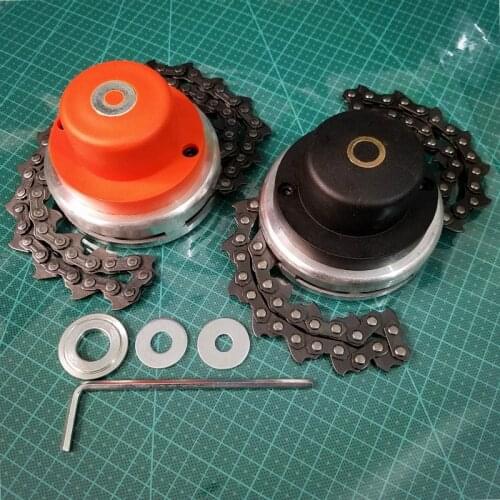 2Set Universal Lawn Mower Chain Trimmer Head Chain Brushcutter for Trimmer Garden Grass Brush Cutter Tools Spare Parts