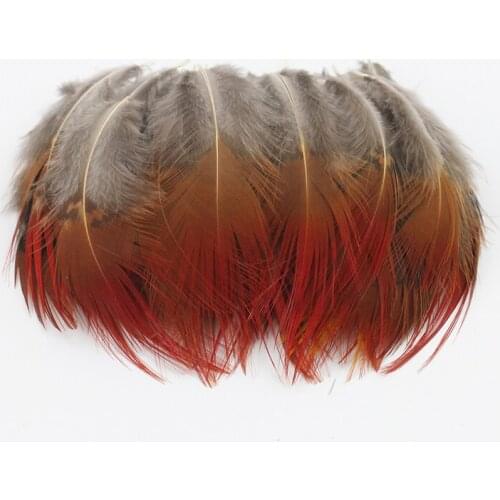 1.6-2.8 Inch(4-7 cm)Wholesale High Quality Natural Red Pheasant Feather