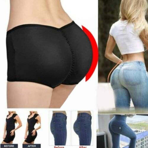 Women Sponge Padded Push Up Panties Butt Lifter Fake Ass Briefs Butt Hip Enhancer Seamless Control Panties Buttocks Lingerie