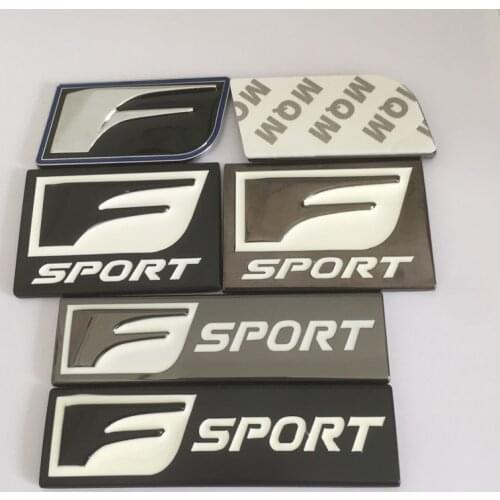 1pcs Metal F Sport FSport car Fender emblem Side rear Trunk Badge stickers Car styling Auto accessories