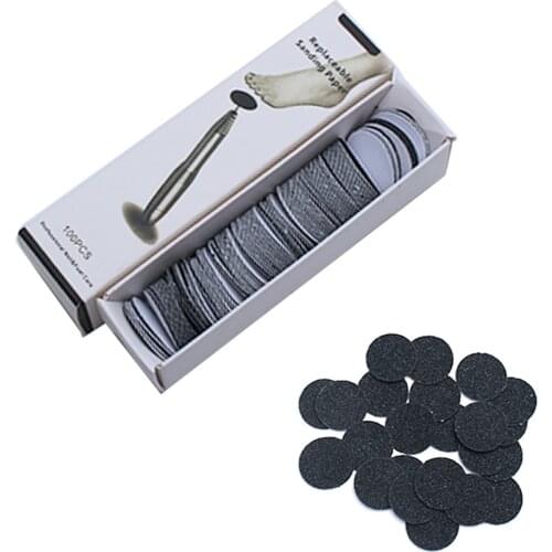 100pcs Replacement Sandpaper Electric Foot File Pedicure Manicure Care Cleaning Cuticle Remover Dead Skin Accessory Equipment