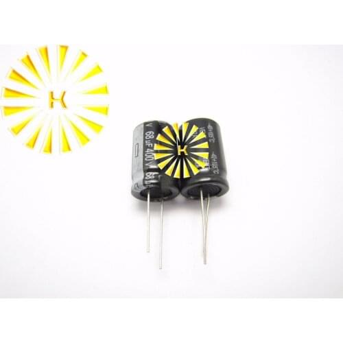 100pcs X 100% New 68UF 400V 18X27 Aluminum Electrolytic Capacitor