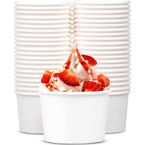 12oz Disposable Cup Paper Ice Cream Cup Dessert Soup Bowl Cake Cup Baking Wedding Birthday Party Supplies