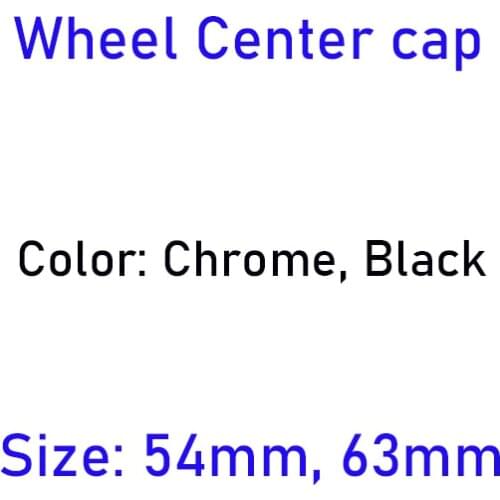 20pcs 54mm 63mm 64mm Chrome Black Car Wheel Center Hub Caps Cover Badge Car Styling Auto Accessories