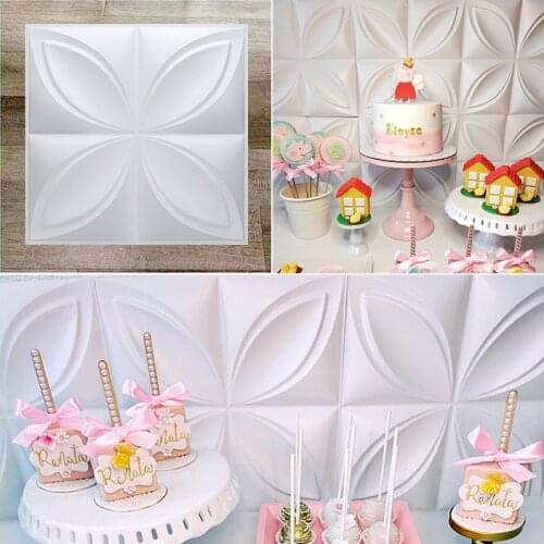 30x30cm 3D three-dimensional wall sticker decorative living room wallpaper mural waterproof 3d wall panel mold bathroom kitchen