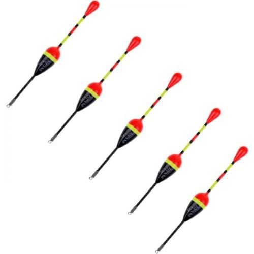 5Pcs 1.2g Paulownia Wood Fishing Float Bobbers Vertical Fishing Floats Indicator