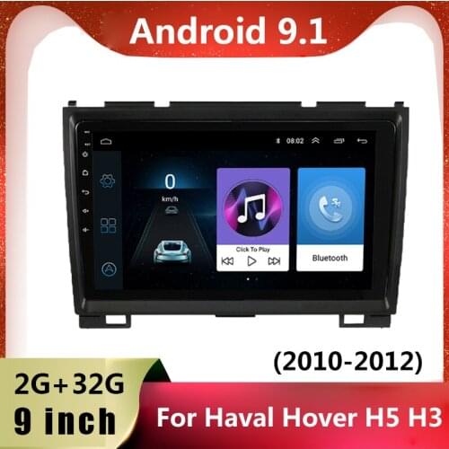 9 inch Android 9.1 Autoradio Player For Haval Hover Great Wall H5 H3 2010 2011 2012 2din 2.5D Screen Car Multimedia Radio Stereo