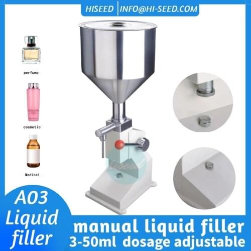 A03 Small Manual Liquid and Paste Dual-Use Quantitative Filling Machine
