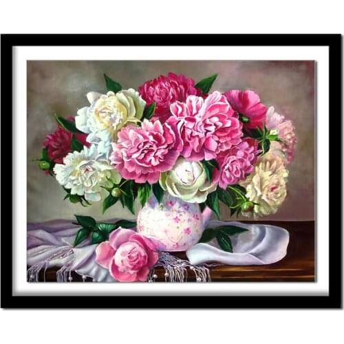 Diamant painting DIY 5D diamond round Cross Stitch Flowers Handmade Crafts Full Square Diamond Painting Purple