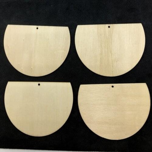 Free shipping! 80mmx60mm Natural Unfinished Cutout Craft Beads