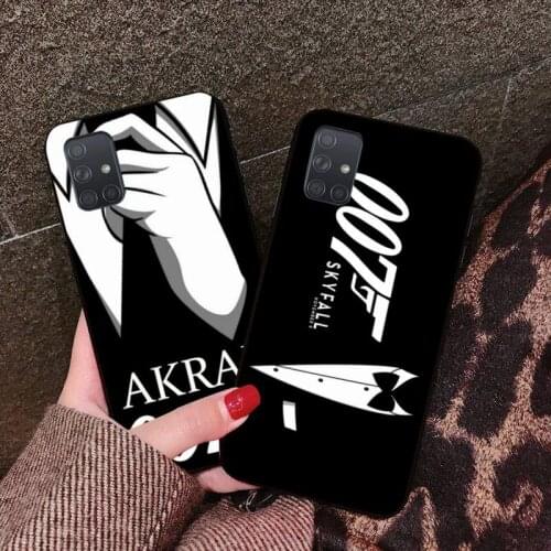 CUTEWANAN James Bond 007 TPU black Phone Case Cover Hull For Samsung A10 A20 A30 A40 A50 A70 A80 A71 A91 A51 A6 A8 2018