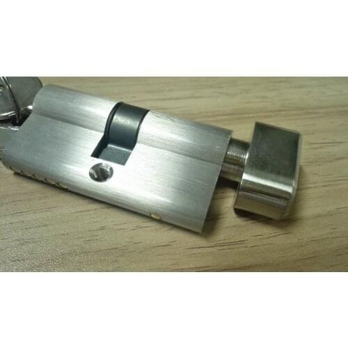 OSPON OS60S euro profile brass lock cylinder with 3 normal brass keys with knob stain nickel