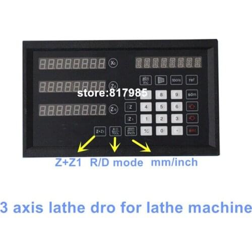 DRO-3L lathe DRO 3axis digital readout with Radius / Diameter Z+Z1 function easy opperation