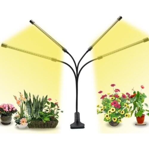 3/4 head USB Grow Light veg yellow Timer LED indoor Phyto lamp Plant Fitolamp sunlight Full Spectrum grow tent Clip Cultivo
