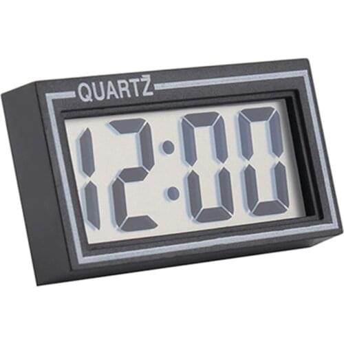 Universal Digital LCD Screen Table Auto Car Dashboard Desk Date Time Calendar Small Clock Small Size