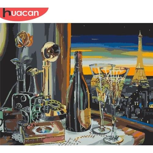 HUACAN DIY Pictures By Number Still Life Kits Home Decor Painting By Numbers Cup Drawing On Canvas HandPainted Art Gift