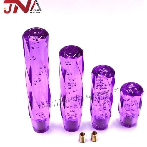 Classic Crystal bubble Blue/Purple 25/30CM Shift Knob Universal Gear Shift Knob