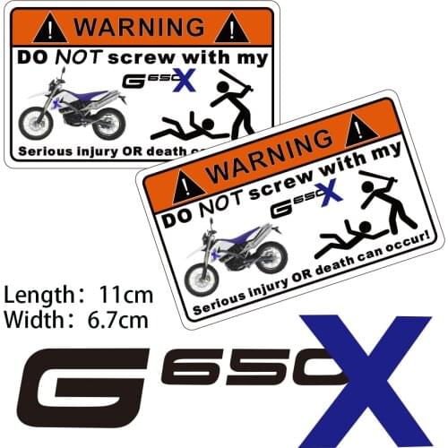 KODASKIN Motorcycle Cheap 2D Creative Warning Sticker Decal for BMW G650X