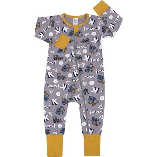 Rompers Baby Clothing Newborn Climb Clothes Spring And Summer Clothing For Men And Women Treasure Double Zipper Jumpsuits