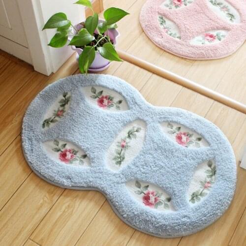 Copper money shape Floor Mat Bathroom Personalize Mats Entrance Doormats Washable Bedroom Living Room Carpet non-slip mats